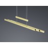 Trio Lampa wisząca LED nowoczesna TRAJAN 375310508 złoty i odcienie złota