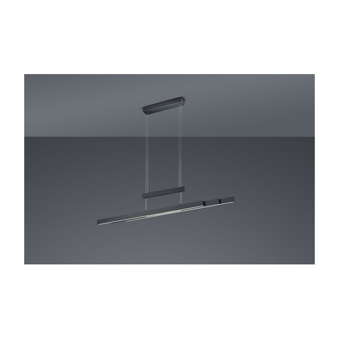 Trio Lampa wisząca LED nowoczesna TRAJAN 375310532 czarny