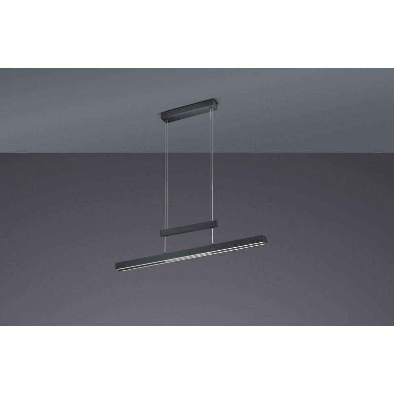 Trio Lampa wisząca LED nowoczesna TRAJAN 375310532 czarny