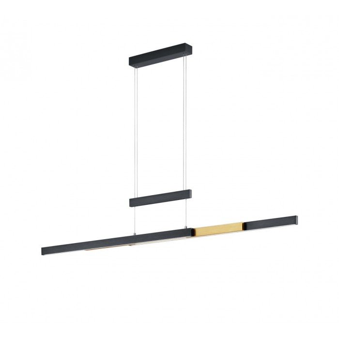 Trio Lampa wisząca LED nowoczesna TRAJAN 375310502 czarny