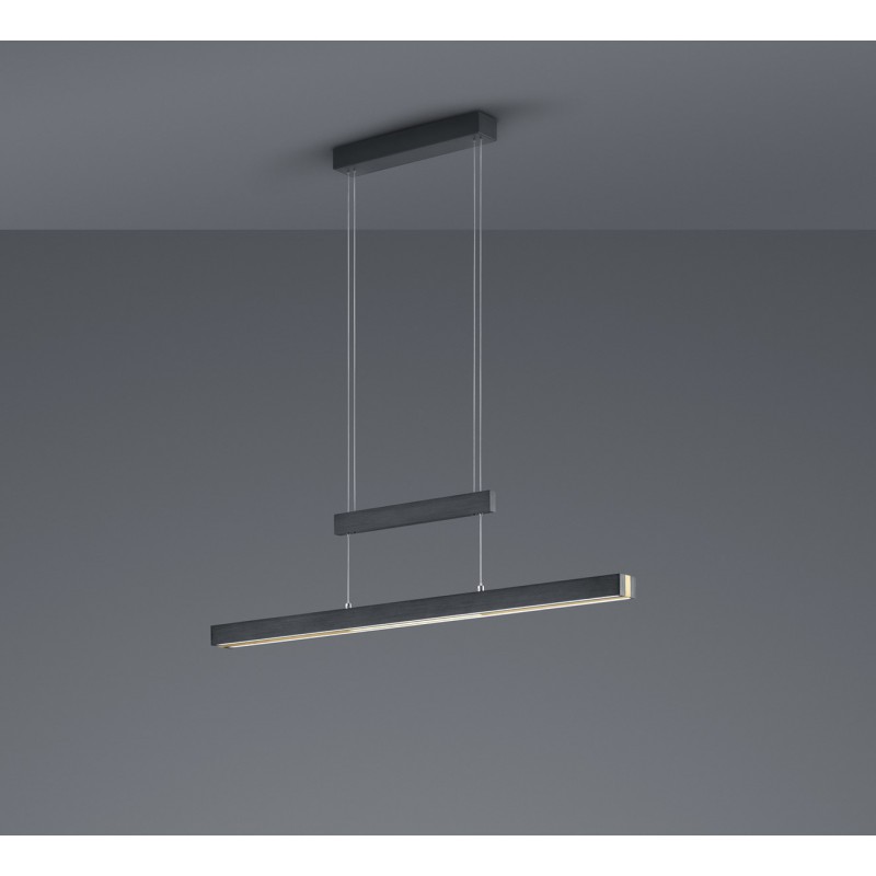 Trio Lampa wisząca LED nowoczesna TRAJAN 375310502 czarny