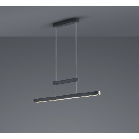 Trio Lampa wisząca LED nowoczesna TRAJAN 375310502 czarny