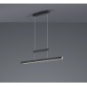 Trio Lampa wisząca LED nowoczesna TRAJAN 375310502 czarny