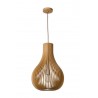Lucide Lampa wisząca nowoczesna BODO 01400/38/72 drewno jasne i ciemne