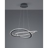 Trio Lampa wisząca LED nowoczesna OAKLAND 321710142 antracyt