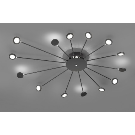 Trio Lampa natynkowa LED PEACOCK 679511532 czarny