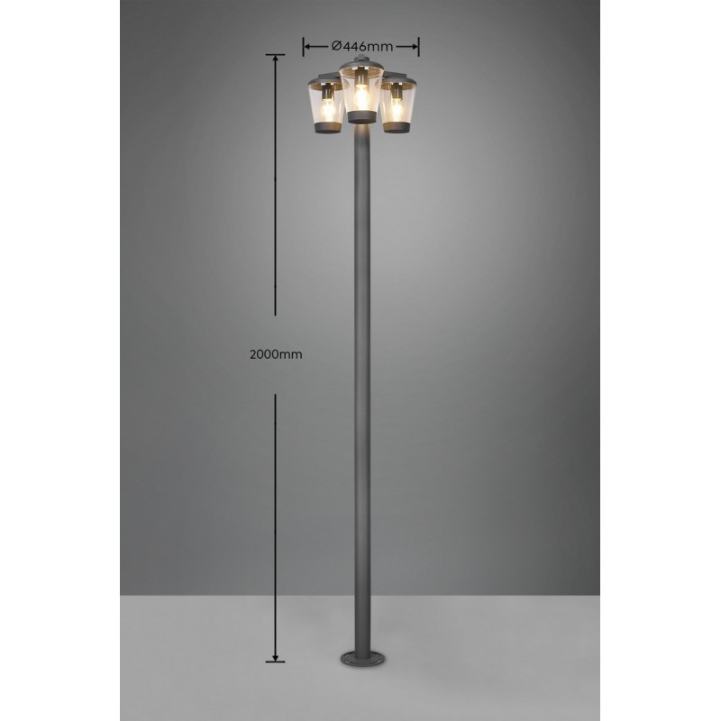 Trio Lampa zewnętrzna stojąca CAVADO 411060342 antracyt