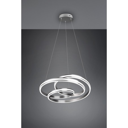 Trio Lampa wisząca LED nowoczesna YARA 326210107 srebrny i odcienie srebra