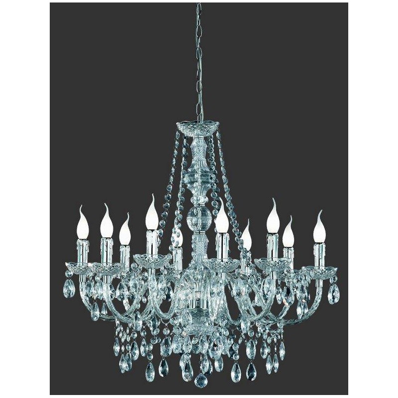 RL Lampa wisząca klasyczna LÜSTER R1170-00 srebrny i odcienie srebra