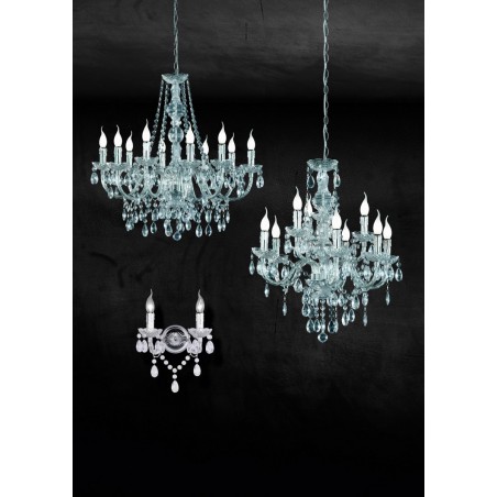 RL Lampa wisząca klasyczna LÜSTER R1170-00 srebrny i odcienie srebra