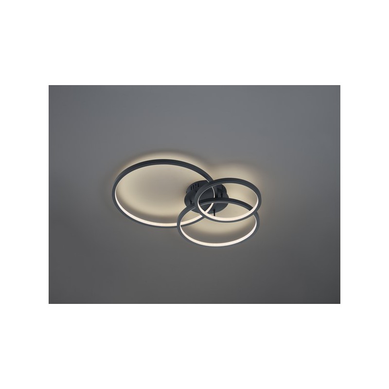 Trio Lampa natynkowa LED AARON 652710342 antracyt