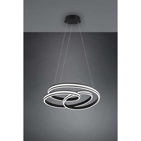 Trio Lampa wisząca LED nowoczesna YARA 326210132 czarny