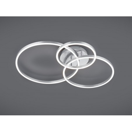 Trio Lampa natynkowa LED WINONA 670810607 srebrny i odcienie srebra