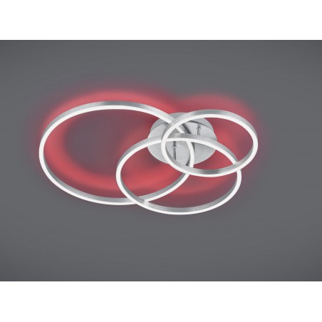 Trio Lampa natynkowa LED WINONA 670810607 srebrny i odcienie srebra