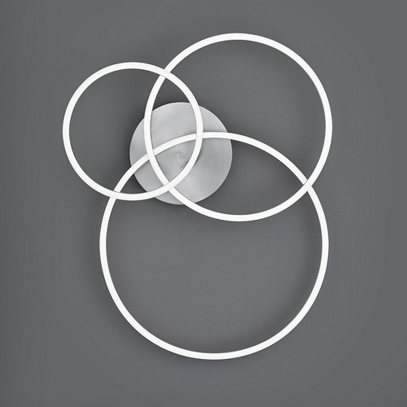 Trio Lampa natynkowa LED WINONA 670810607 srebrny i odcienie srebra