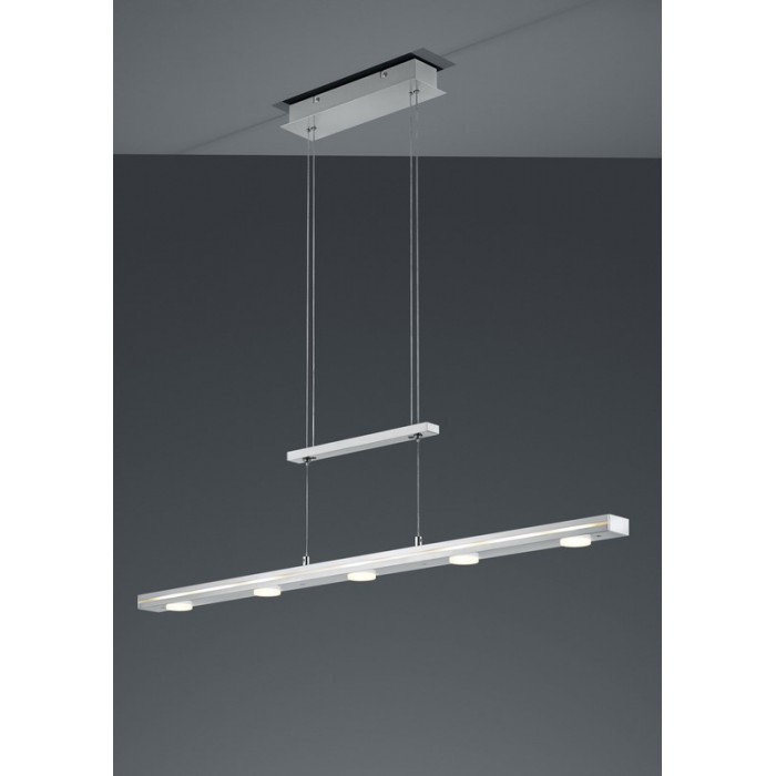 Trio Lampa wisząca LED nowoczesna LACAL 379190707 srebrny i odcienie srebra