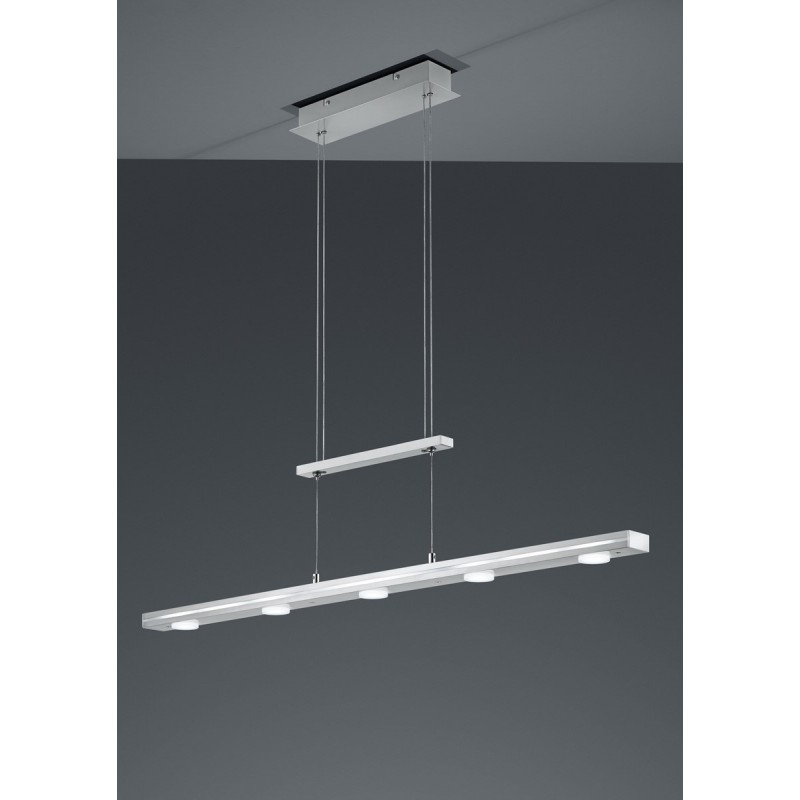 Trio Lampa wisząca LED nowoczesna LACAL 379190707 srebrny i odcienie srebra