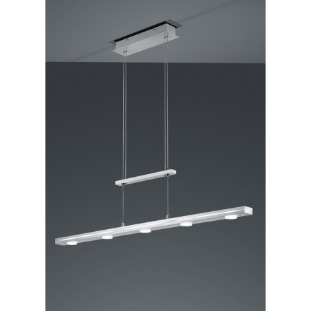 Trio Lampa wisząca LED nowoczesna LACAL 379190707 srebrny i odcienie srebra