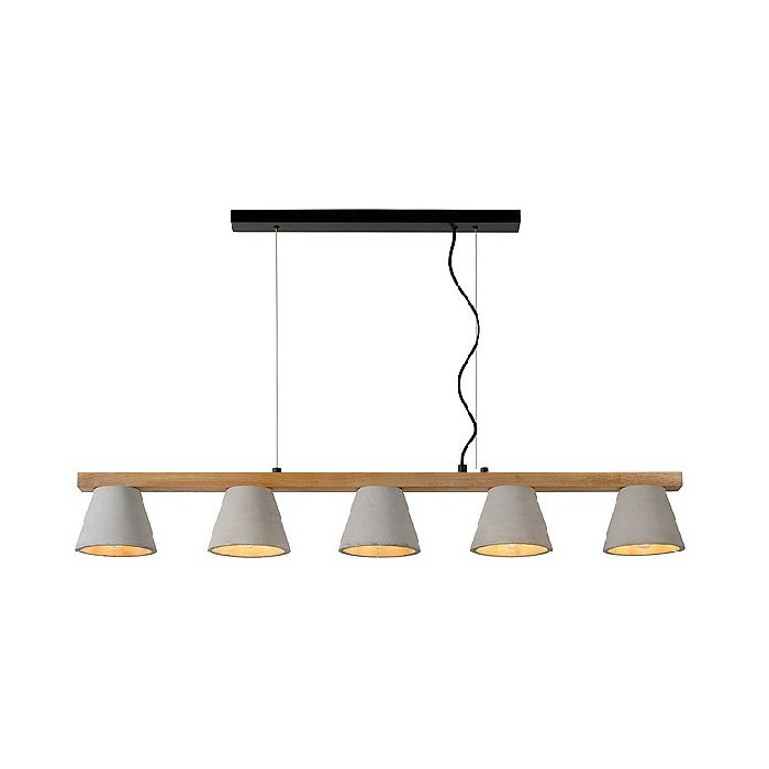 Lucide Lampa wisząca nowoczesna POSSIO 03413/05/41 szary i odcienie szarości