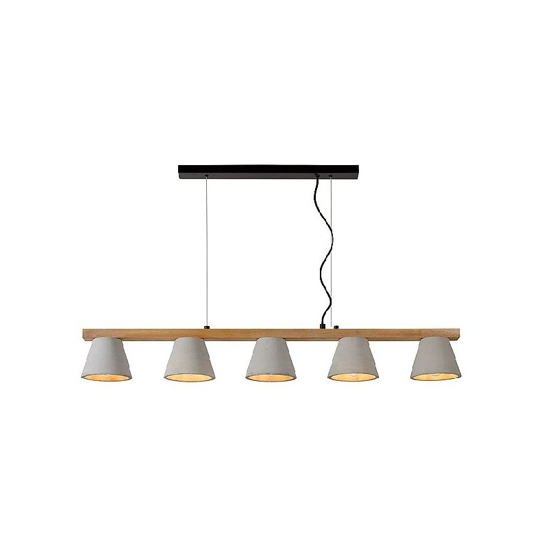 Lucide Lampa wisząca nowoczesna POSSIO 03413/05/41 szary i odcienie szarości