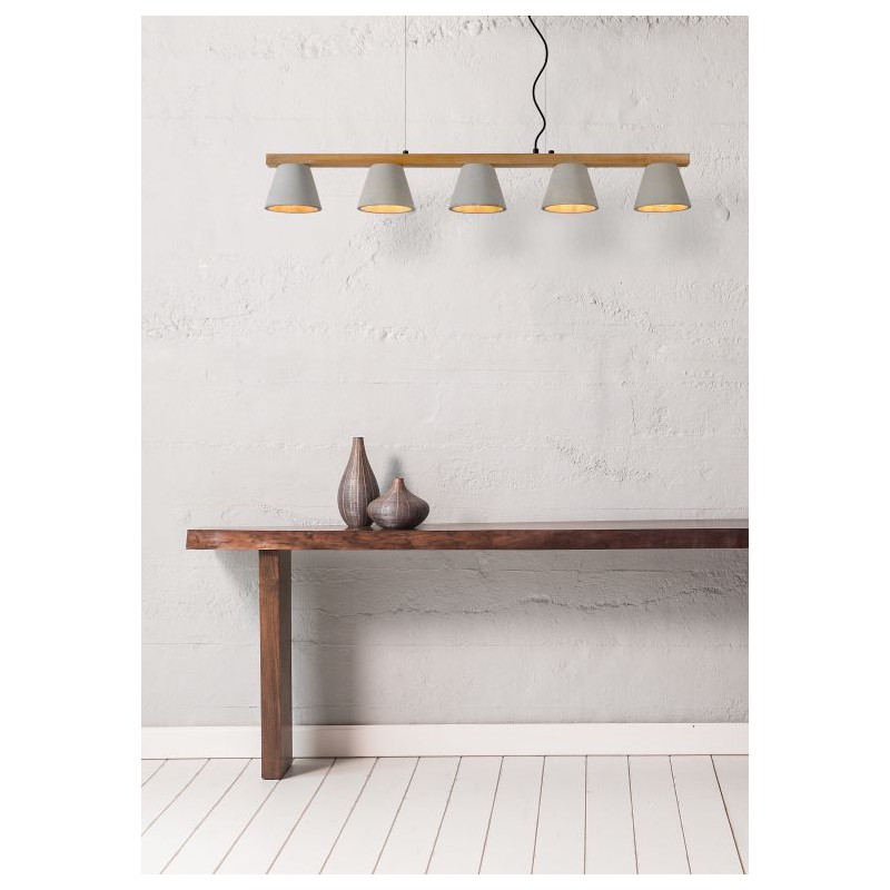 Lucide Lampa wisząca nowoczesna POSSIO 03413/05/41 szary i odcienie szarości