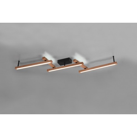 Trio Lampa natynkowa LED BELLARI 626410530 drewno jasne i ciemne