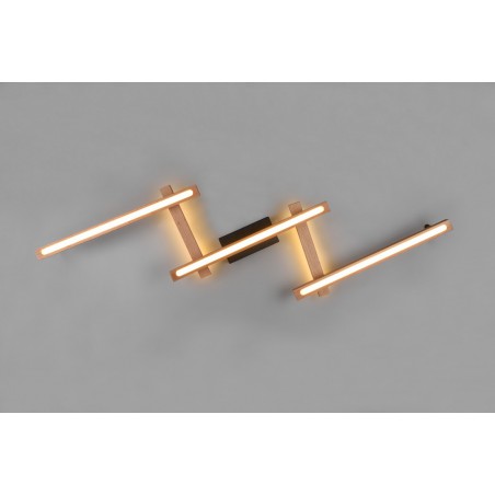 Trio Lampa natynkowa LED BELLARI 626410530 drewno jasne i ciemne