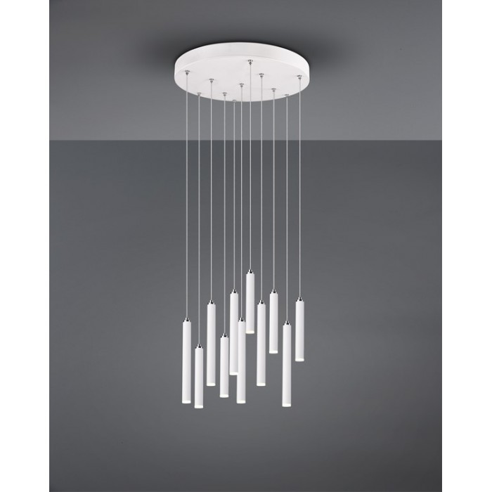 Trio Lampa wisząca LED nowoczesna TUBULAR 321691131 biały