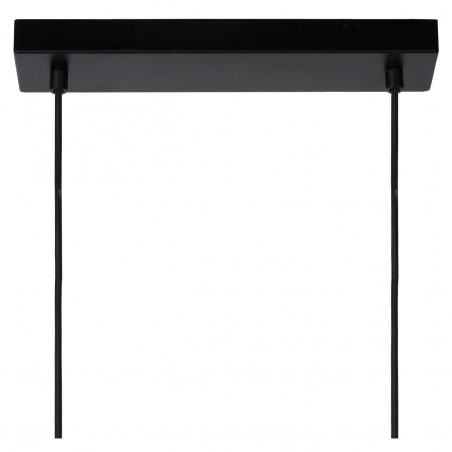 Lucide Lampa wisząca nowoczesna BASKETT 45459/04/30 czarny, drewno jasne i ciemne