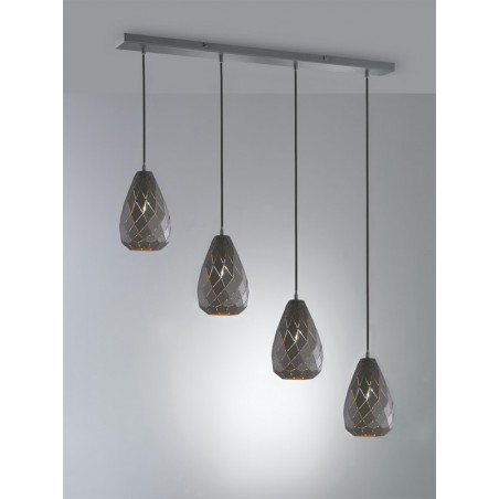 Trio Lampa wisząca nowoczesna ONYX 301300442 antracyt