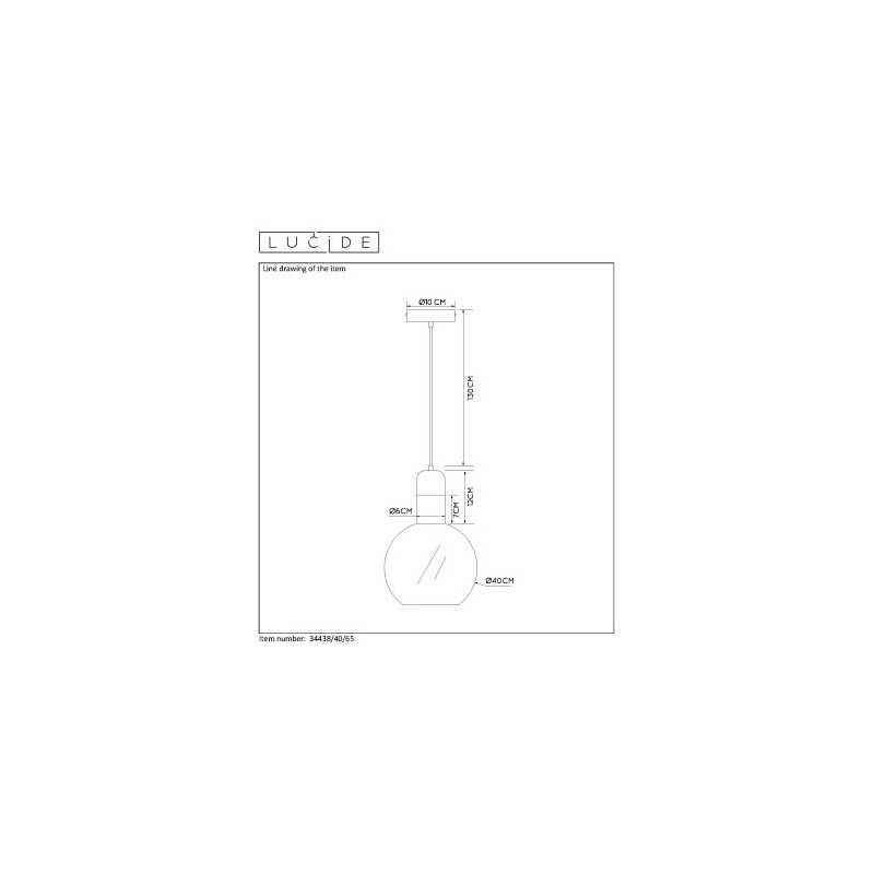 Lucide Lampa wisząca nowoczesna JULIUS 34438/40/65 złoty i odcienie złota, złoty i odcienie złota
