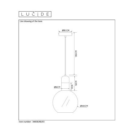 Lucide Lampa wisząca nowoczesna JULIUS 34438/40/65 złoty i odcienie złota, złoty i odcienie złota