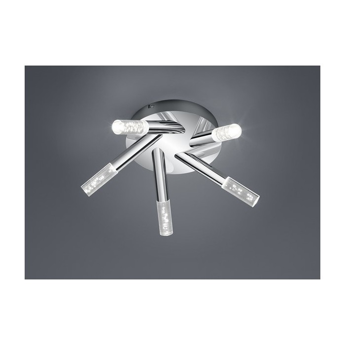 Trio Lampa łazienkowa sufitowa BOLSA 682410506 srebrny i odcienie srebra