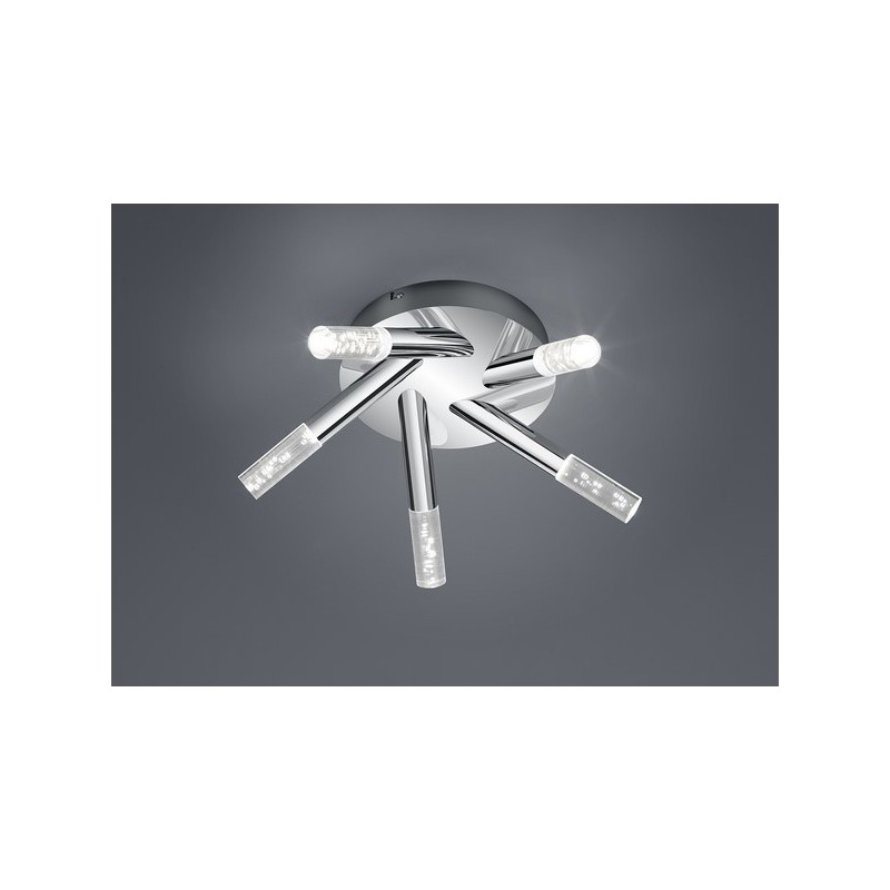 Trio Lampa łazienkowa sufitowa BOLSA 682410506 srebrny i odcienie srebra