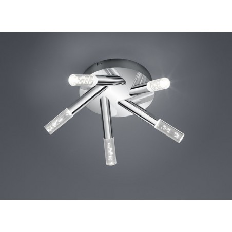 Trio Lampa łazienkowa sufitowa BOLSA 682410506 srebrny i odcienie srebra