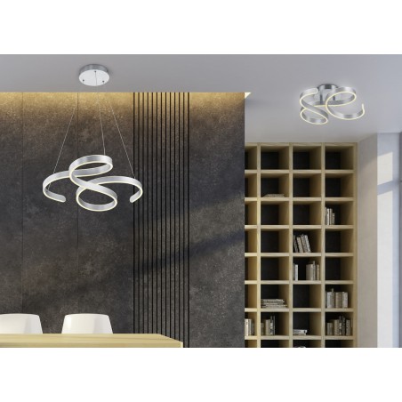 Trio Lampa natynkowa LED FRANCIS 671310105 srebrny i odcienie srebra