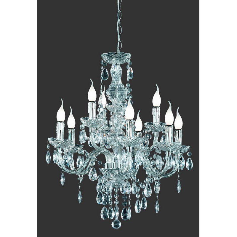 RL Lampa wisząca klasyczna LÜSTER R1169-00 srebrny i odcienie srebra