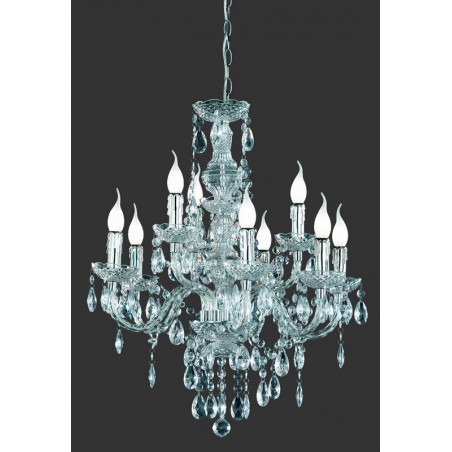 RL Lampa wisząca klasyczna LÜSTER R1169-00 srebrny i odcienie srebra