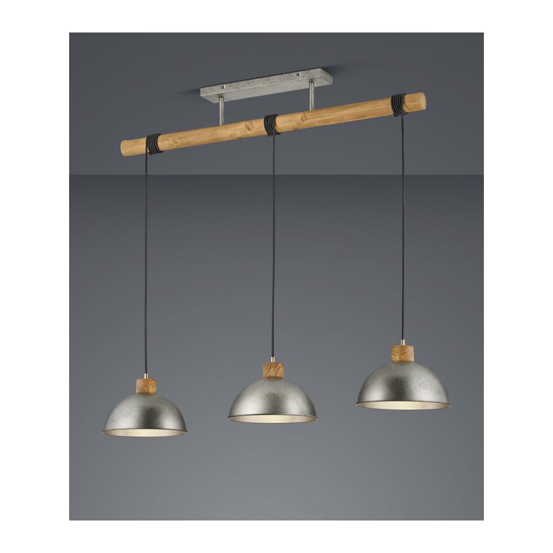 Trio Lampa wisząca nowoczesna DELHI 303400367 srebrny i odcienie srebra