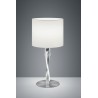 Trio Lampa stołowa NANDOR 575310307 srebrny i odcienie srebra, biały
