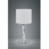 Trio Lampa stołowa NANDOR 575310307 srebrny i odcienie srebra, biały