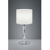Trio Lampa stołowa NANDOR 575310307 srebrny i odcienie srebra, biały