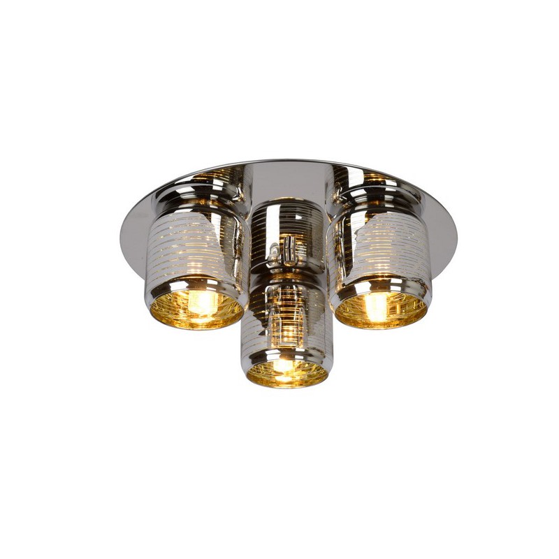 Lucide Lampa natynkowa ERYN 70184/03/11 srebrny i odcienie srebra, złoty i odcienie złota