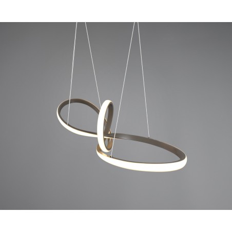 RL Lampa wisząca LED nowoczesna SANSA R32751107 srebrny i odcienie srebra