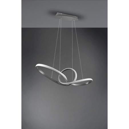 RL Lampa wisząca LED nowoczesna SANSA R32751107 srebrny i odcienie srebra