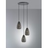Trio Lampa wisząca nowoczesna ONYX 301300342 antracyt