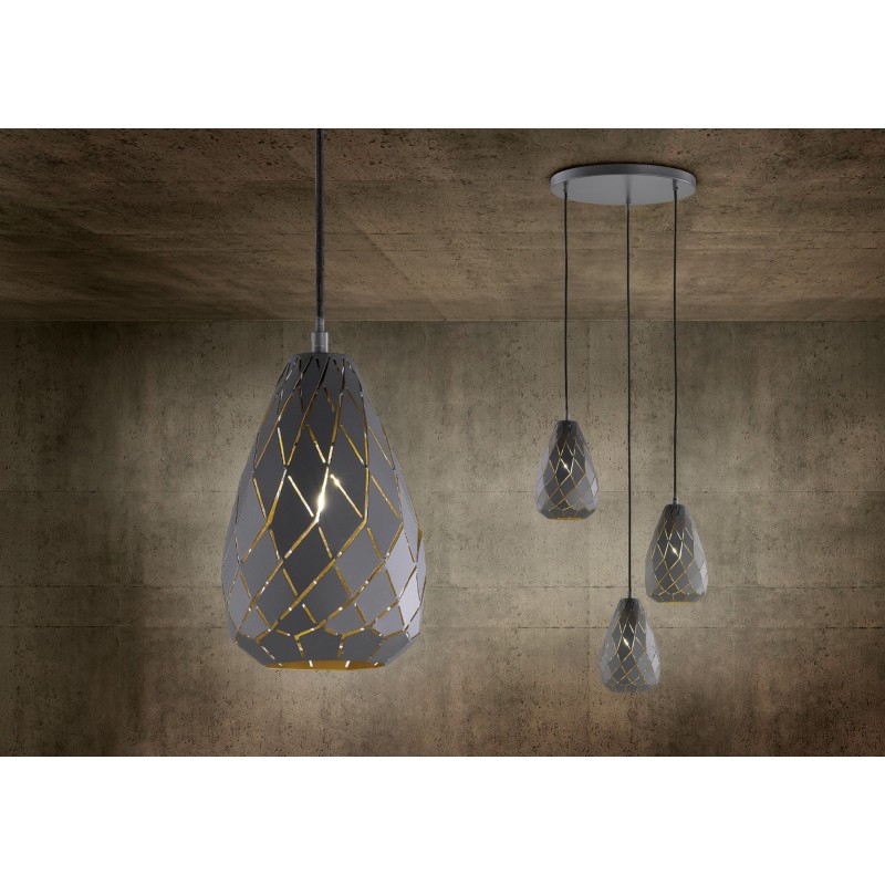 Trio Lampa wisząca nowoczesna ONYX 301300342 antracyt