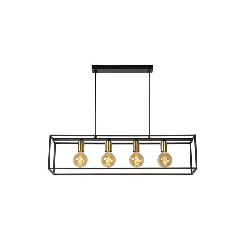 Lucide Lampa wisząca nowoczesna RUBEN 00424/04/30 czarny, złoty i odcienie złota