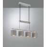 Trio Lampa wisząca nowoczesna GARDA 305400441 srebrny i odcienie srebra, szary i odcienie szarości