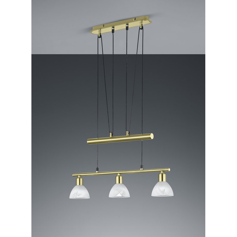 Trio Lampa wisząca nowoczesna LEVISTO 371010308 złoty i odcienie złota